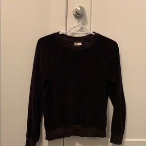 Divided Sweaters - Black Velour Sweater Divided Sweaters - Black Velour Sweater